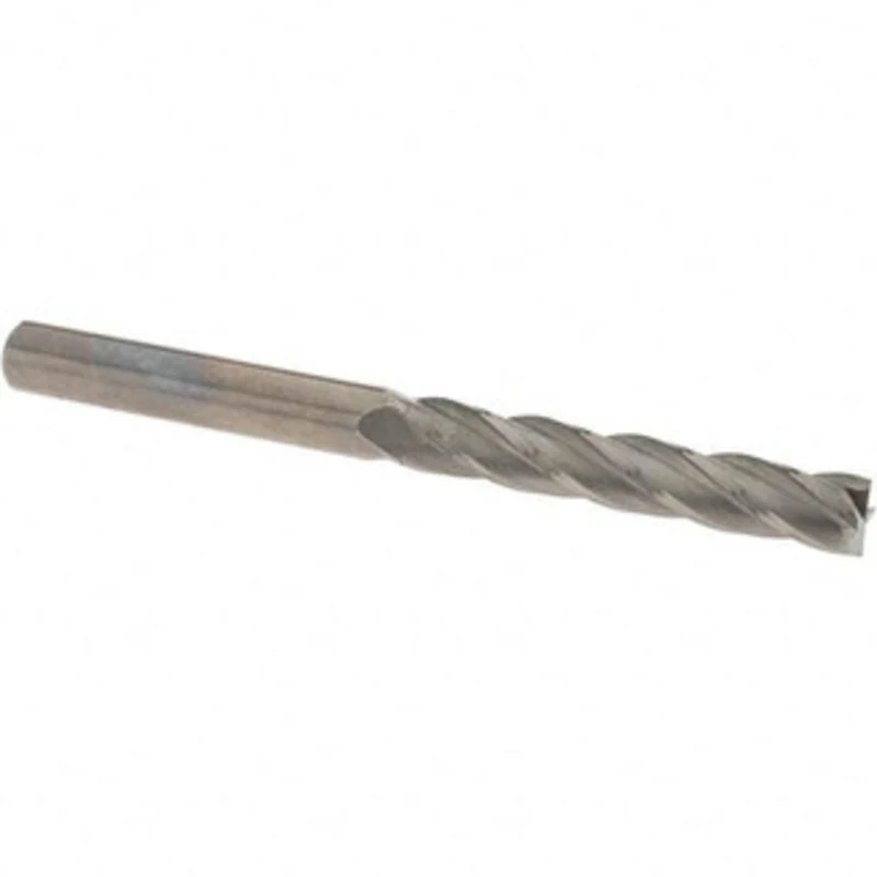 OSG 1/2, 3 LOC, 1/2 Shank Diam, 6 OAL, 4 Flute, Solid Carbide Square End Mill Single End, Uncoated, Spiral Flute, 30 ...